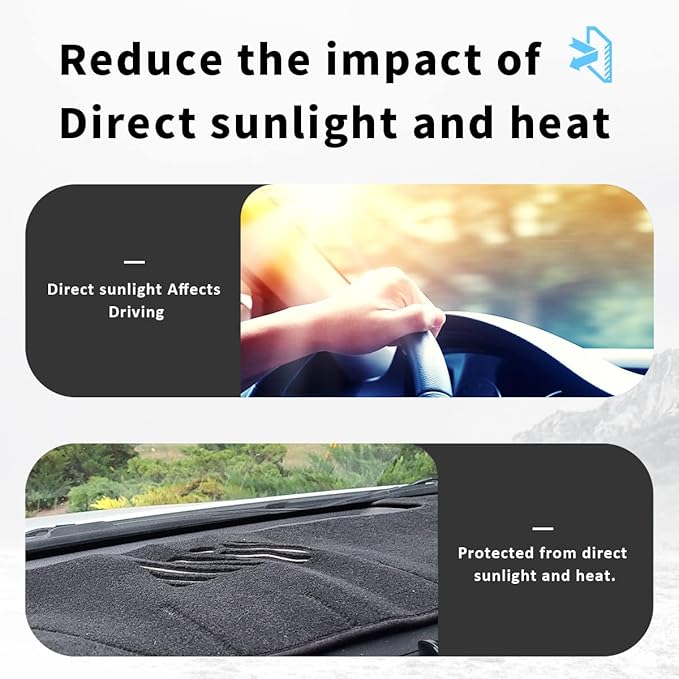 auovo Dashboard Cover Mat Compatible with Toyota Camry 2012-2017 Accessories Sunshade Protector Anti-Slip Dash Carpet Cover