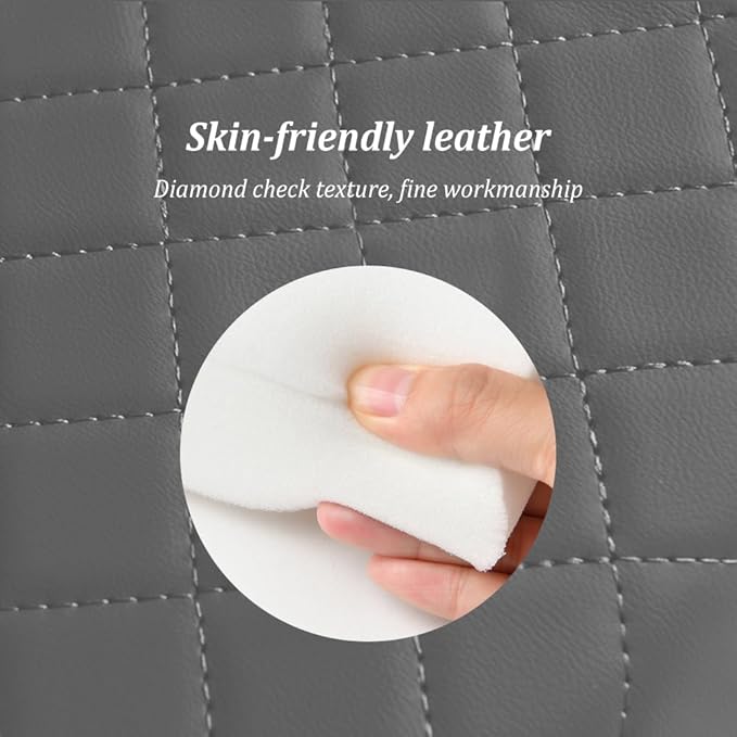 5-in-1 Car Center Console Cover,Multifunctional Arm Rest Cover for Car with Cup Holder,Phone Holder,Pocket,Car Tissue Holder,Leather Height Enhancement Car Armrest Cushion for Most Cars (Black)