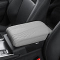 BODLYL Car Center Console Cover, Memory Foam Car Armrest Cushion, Beige Auto Arm Rest Pad, Leather Arm Rest Covering Car, Hand Rest Pillow for SUV/Truck/Vehicle (No.2 Gray)