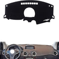 Leather Dashboard Cover Compatible with Renault Koleos 2009-2016，Dash Cover（Black）