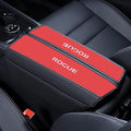 XITER 1PC Leather Center Console Armrest Cover with Side Pockets for Nissan Rogue 2021 2022 2023 2024 2025 2026 Accessories(Black+Red)