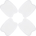 WORCAS 4Pcs Semi-Transparent Carbon Fiber Like Car Door Handle Cup Protective Sticker Auto Door Paint Guard(S)