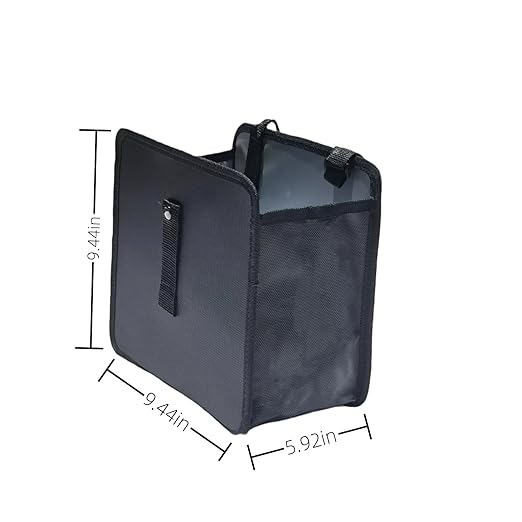 2 Pack Collapsible Foldable Car Trash Can, Hanging Waterproof Leakproof Can (3 Gallons)
