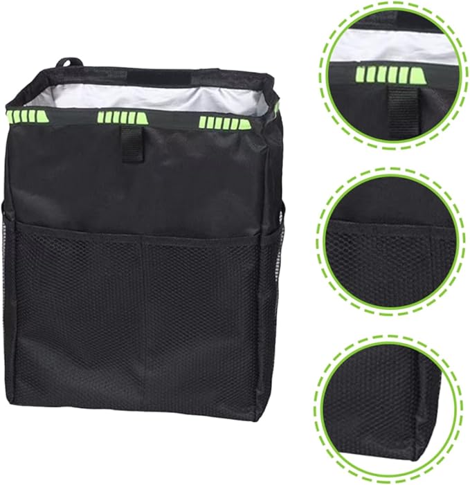 Waterproof Car Backseat Organizer Cup Holder and Trash Can Multi-Functional Storage Bag for SUVs and Trucks for Family Travel