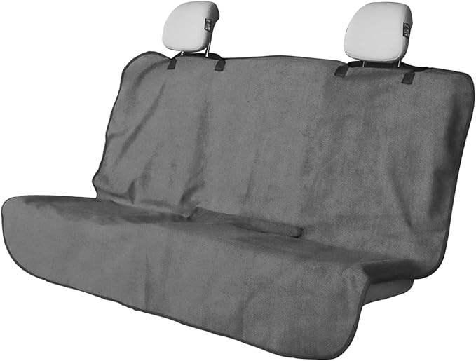 nbnhxnff Sweat Towel Car Seat Cover Protector Rear Seats for Gym Workout, Running, Swimming, Beach and Hiking, Waterproof Universal Seat Cover for Car, Trucks, Van & SUV (Grey, 1pcs Rear Seat)