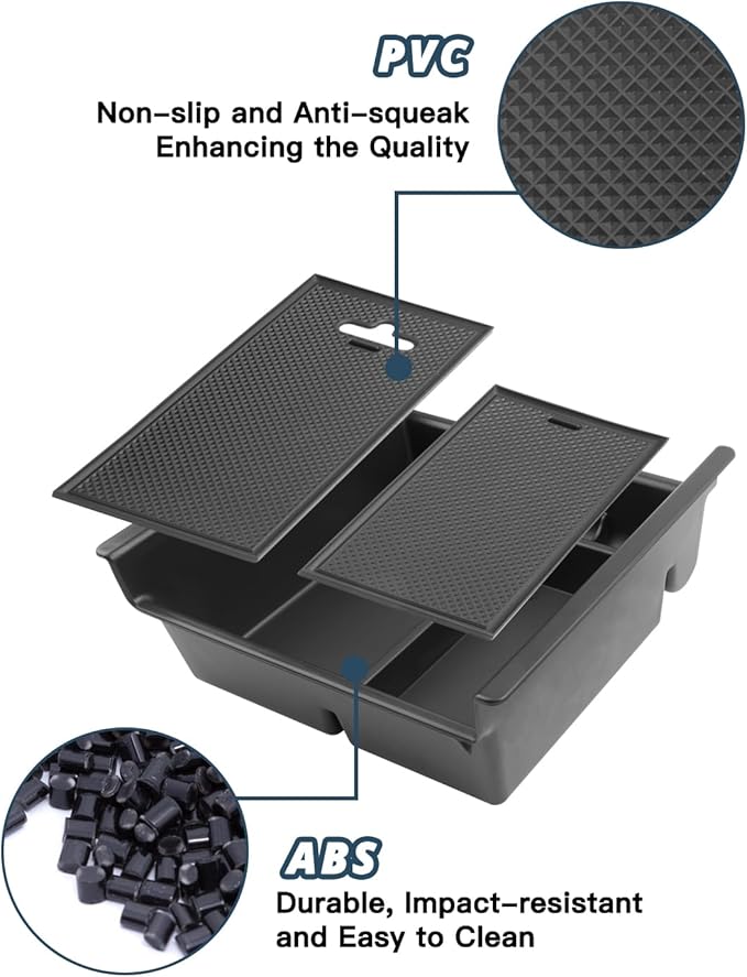 Ruiya 2014-2024 4Runner Console Organizer for Toyota 4Runner 5th Gen Accessories ABS Material Armrest Console Glove Tray Compatible with 2014-2024 Toyota 4Runner