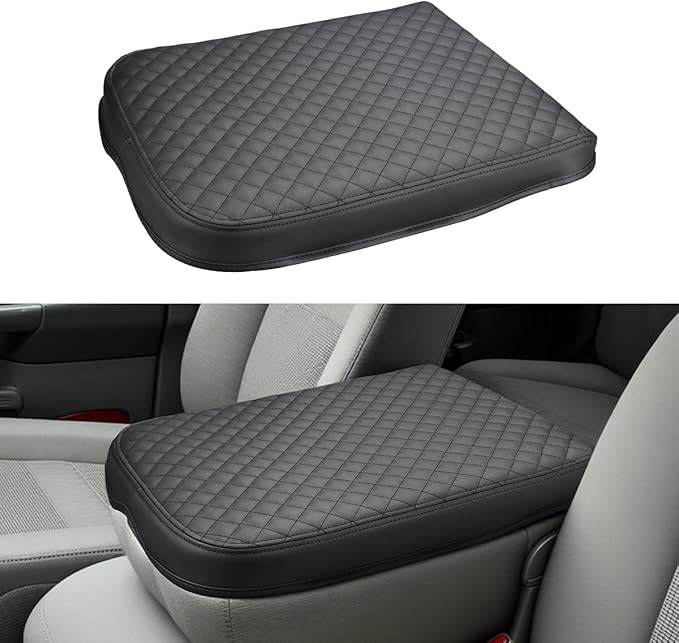 INTGET Center Console Cover for 2002-2012 Dodge Ram 1500 2500 3500 Accessories Interior Middle Armrest Arm Rest ST, SLT, Laramie, Sport, TRX4 Cushion Pad Protector(Fit for Jump Seat Console)