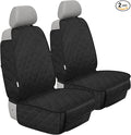 ALLANSING Front Seat Cover with Side Flaps - Waterproof, Durable Captain Seat Protector for Dogs & Humans, Protects from Dirt, Fur, Scratches, Fits Cars, SUVs, Trucks, Minivans(2-Pack)