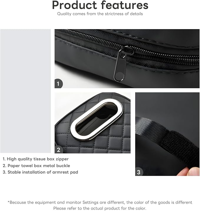 Civenhhd Car Armrest Pad, Universal Armrest Cushion Pad, Leather Armrest Box Pad