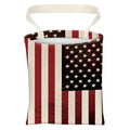 Car Trash Can, Cute Car Trash Bag, Hanging Car Organizer and Storage Bag, Trash Bin for Car Accessories, Vehicle, Travelling, Camping Retro American Flag