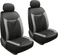 GIANT PANDA Front Seat Cover for Honda, 3D Air Mesh Bucket Car Seat Protectors Custom Fits Honda Civic Accord Pilot CRV HRV Element Passport (Gray) 2-Pack