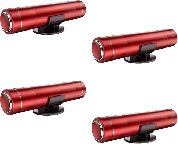 HHXS Car Glass Breaker and Seatbelt Cutter 4 Pack,Car Window Breaker Tool,Life Hammer Car Safety Hammer Escape Hammer with Tempered Glass Sample Universal Safe Hammer Emergency Hammer for Car(Red)