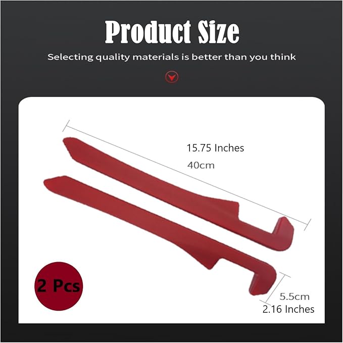 Berylins Car Seat Gap Filler Universal for Car SUV Truck Fit Organizer Fill The Gap Between Seat and Console Stop Things from Dropping, Set of 2 (Red)