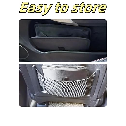 2 Pack Collapsible Foldable Car Trash Can, Hanging Waterproof Leakproof Can (3 Gallons)