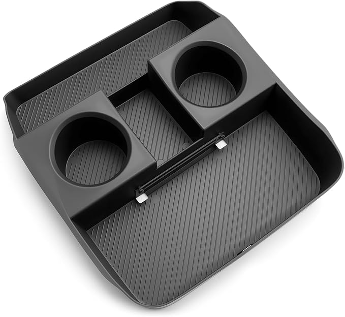 SKTU for 2026 Hyundai Palisade Center Console Organizer for 2026+ Hyundai Palisade Lower Console Tray Hyundai Palisade 2026 Accessories Under Console Tray with Cup Holder (7-Seat Version Only)