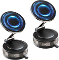 Magnetic Car Phone Holder for Magsafe, 360° Rotatable, 70+LBS Vacuum Suction Cup with Built-in Nano Gel, 3000gf Magnetic Phone Mount for Car, Compatible with Most Phones (Black, 2 Pack)