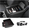 LUWU Center Console Organizer for 2023 2024 2025 2026 Colorado & GMC Canyon Accessories Armrest Console Storage Box Glove Organizer Tray ABS Material for Canyon Interior Accessories (Red)