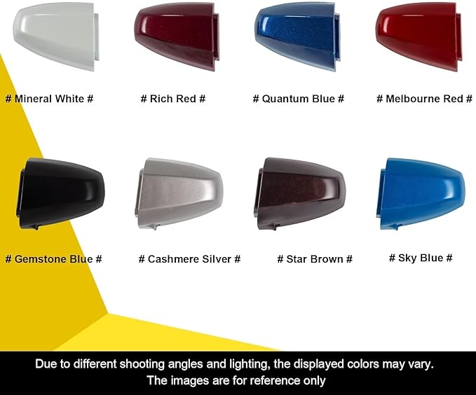 Goholy Car Door Handle Cover Cap Compatible with BMW X1 F48 X2 F39 X5 F15 X6 F16 X5M X6M F86 2014-2019 51217396541 51217396544 Door Key Cover Door Handle Accessories Lock Cap Brown Front Left