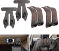 NHHEO Car Hook for Headrest Co-Pilot Glovebox 4 Pcs Universal Vehicle Bag Umbrella Handbag Coat Hooks(Gray)