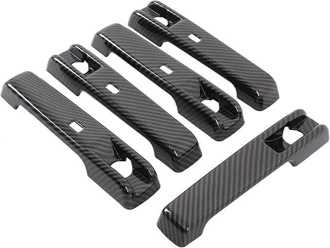 Tumukiw Car Exterior Door Handle Cover Compatible with Mercedes Benz G Class W464 2025+, Car Door Handle Protector Covers Trim with Keyless-Go Anti-Scratch Decoration Accessories (Carbon Fiber)