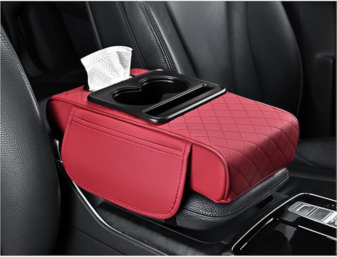 Car Armrests Covers for Audi A6 1995–2025, Center Console Cover Armrest Cushion Middle Console Protector Armrest Mat Interior Accessories,A