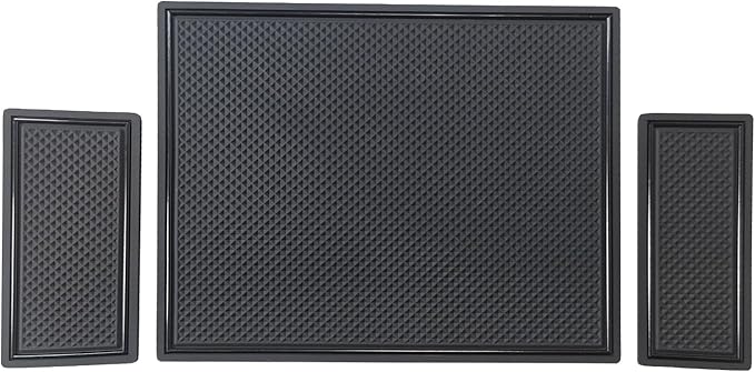 Muslogy Center Console Organizer Compatible with 2022-2026 Chevy Silverado/GMC Sierra 1500 and 2024-2026 Silverado & Sierra 2500HD 3500HD Armrest Storage Box w/Bucket Seats ONLY(OEM Tray Mats only)