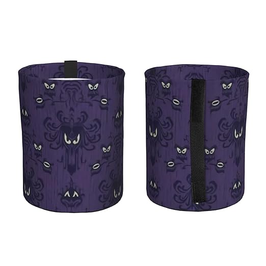 Haunted Mansion Car Trash Can Leak Proof Hanging Waterproof Garbage Can Multipurpose Trash Bin for Car SUV Front Seat Headrest Collapsible and Portable Storage Pocket