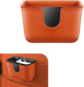 Car Trash Can, Multifunctional Double-Layer Seat Back Hanging Mini Trash Bin, Leak-Proof Waterproof Small Garbage Can for Cars, Universal Car Organizers and Storage Accessories (Orange)