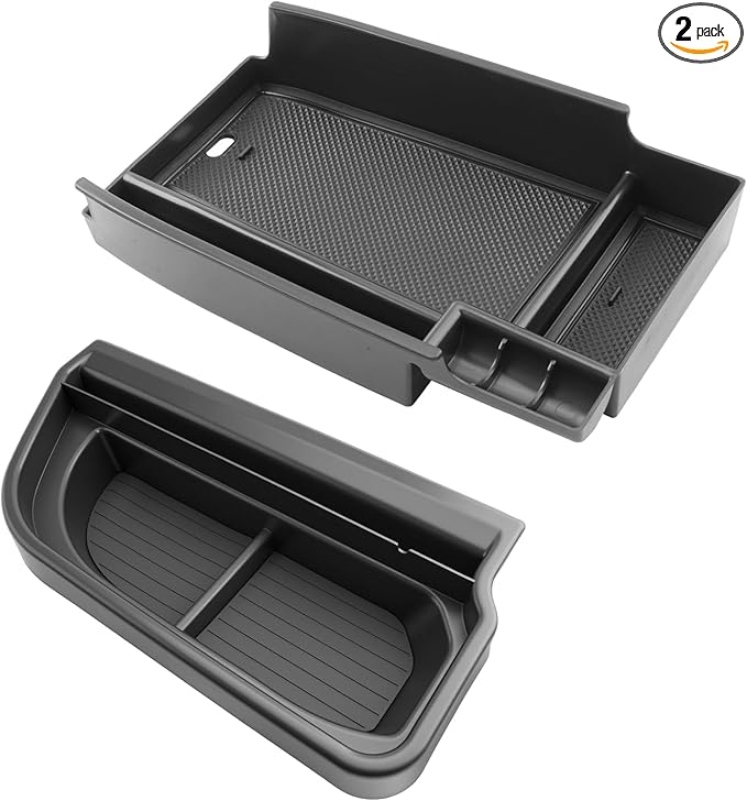 SKTU 2PCS for 2025 2026 Ford Bronco Sport Center Console Organizer for 2025 2026 Ford Bronco Sport Dashboard Organizer 2025 2026 Bronco Sport Console Tray Ford Bronco Sport 2025 2026 Accessories Tray