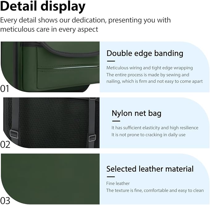 Car Organizer Storage Between Seats, Nappa Leather Large Capacity Vehicle Hanging Handbag Holder for Document Phone, Auto Interior Console Organizer Pocket, Universal Fit (Green)