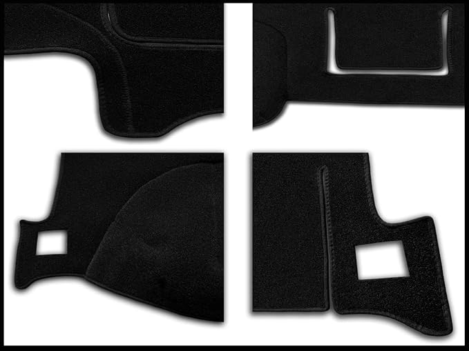 Dash Cover Mat Custom Fit for Toyota Tacoma 2005-2015, Dashboard Cover Pad Carpet Protector (Black) F97