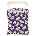 ABUIFDK Car Trash Can, Cute Car Trash Bag, Hanging Car Organizer and Storage Bag, Trash Bin for Car Accessories, Vehicle, Travelling, Camping Cute Purpule Ghost