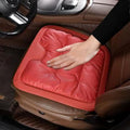 Livena Car Seat Cushion for Long Driving, Livena Lumbar Comfortable Memory Foam Car Seat Cushion, Universal Anti-Slip Seats Covers Front (Red)