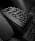 Center Console Cover for 2019-2025 2026 Dodge Ram 1500/2500/3500 Accessories, Leather Middle Armrest Console Cover Elbow Arm Rest Cushion for Car Anti-Scratch(Bucket Seat Console Only)