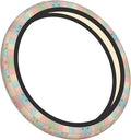 Squares Fabric Pattern Universal Fit Steering Wheel Cover for Car, Truck, and SUV, Durable Steering Wheel Protection