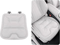 Bzxpk Skin-Friendly & Dirt-Repellent Leather Car Seat Cushion, Non-Slip PU Leather Seat Cover for Car, Office Chair & Travel, Breathable Comfort Cushion (White, Front Row)