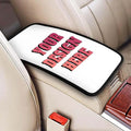 Custom Car Armrest Cushion Add Your Text Image Custom Auto Center Console Armrest Pad Cushion Universal Deco Pad Center Console Cover for Car Seat Handrail Box 7.5x12.6in