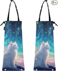ALAZA Hanging Car Trash Bags Garbage Bag Trash Can for Back Seat Small Cat 7 Washable Storage Bag Retractable 2 Pack