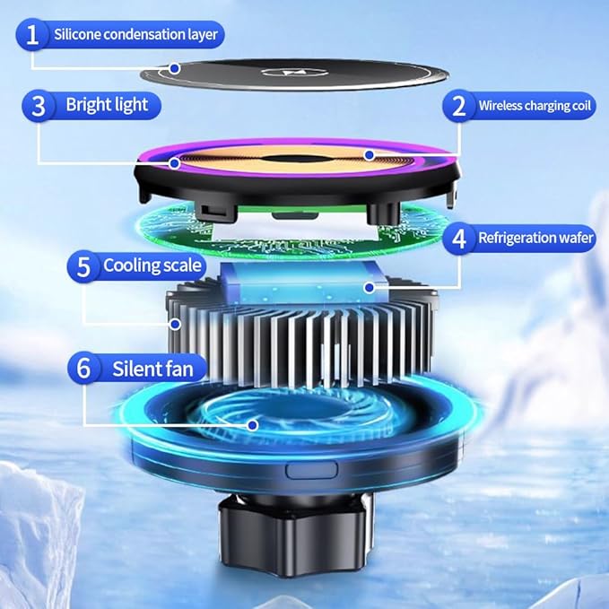 Car Magnetic Phone Mount for Hyundai Palisade 2020 2021 2022 2023 2024 2025 Auto Interior Accessories Best Cellphone Holder Fast 15W Wireless Charger Cell Phones Charging Screen Stand Accessory