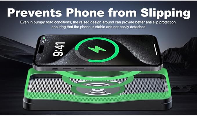 Wireless Car Charger Pad for Kia Seltos 2021-2026, Type-C/USB 20W Car Wireless Charger Non-Slip Phone Charging Pad Car Accessories,B 30cm Cable USB Plug