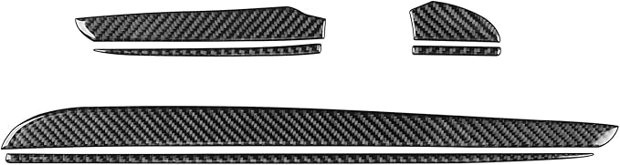 NVCNX Real Premium Carbon Fiber for Chrysler 300 Accessories 2015-2023 2016 2017 2018 2019 2020 2021 2022 S/C/Limited/Touring Car Dash Board Dashboard Panel Strip Cover Interior Trim Sticker 6PCs