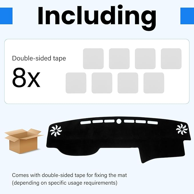 Dash Cover Compatible with Toyota 4Runner 2010-2024 Full Set, Dashboard Cover Mat and Center Console Cover Pad, Custom Fit Sunshield Protector Interior Car Accessories