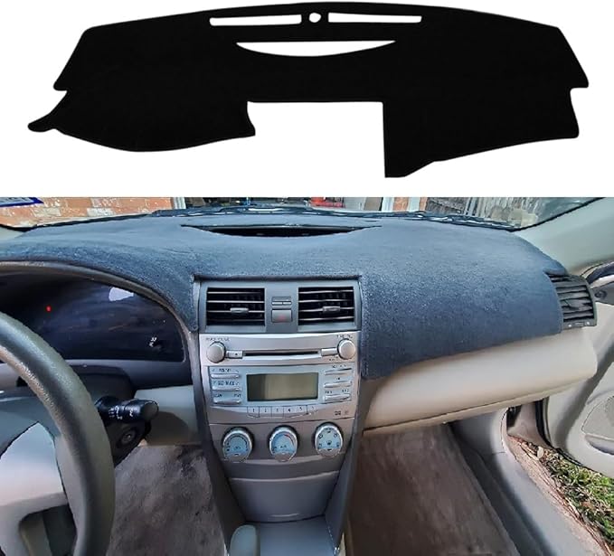 KEDAKEJI Car Carpet Dashboard Cover,Dash Cover Mat Compatible with Toyo ta Camry 2007 2008 2009 2010 2011 (Black)