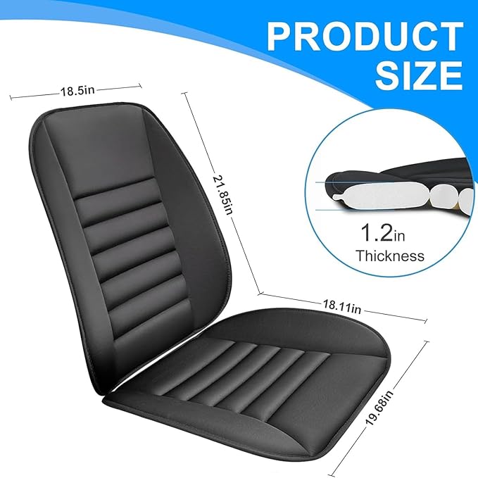 ‌Car Seat Cushion Back Support Pillow for Toyota Fj Cruiser 2007-2014, Ergonomic Pain Relief Cushion, Memory Foam Lumbar Support for Driving, Adjustable & Washable Auto Pad, Gray