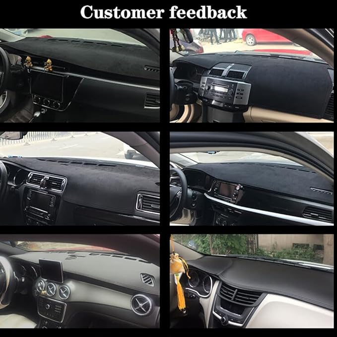 Dashboard Covers for Wrangler JK 2007-2017,Premium Microfiber Suede Fabric Anti-Glare & Non-Slip Dash Pad,Custom Fit,Microfiber Suede