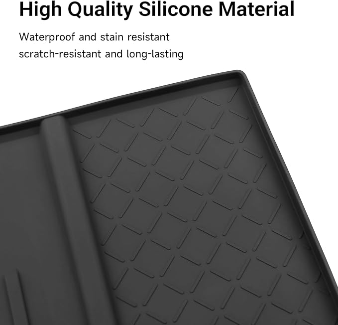 Wireless Charging Anti-Slip Pad Fit for Toyota RAV4 2026 Accessories,XSE GR Sport Hybrid Limited XLE Woodland,Silicone Center Console Tray Liner