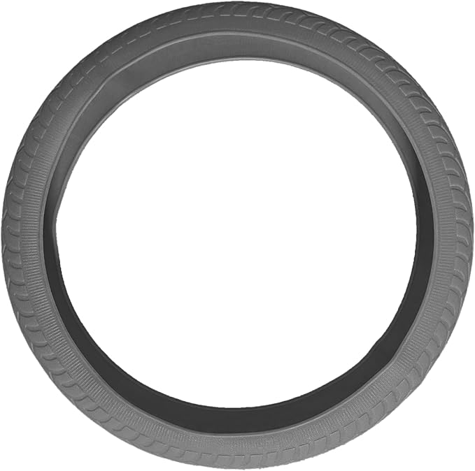Universal Gray Steering Wheel Cover：13.5 to 15 Inches Flexible Silicone Anti Slip Steering Wheel Protector Fit for Most Car Models Including Round D Shape or Special Shape