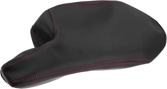 Car Center Console Armrest Cover for Mazda 3 2014-2016 Faux Leather Interior Arm Rest Cover Elbow Cushion Pad Black Red Stitches Auto Accessories