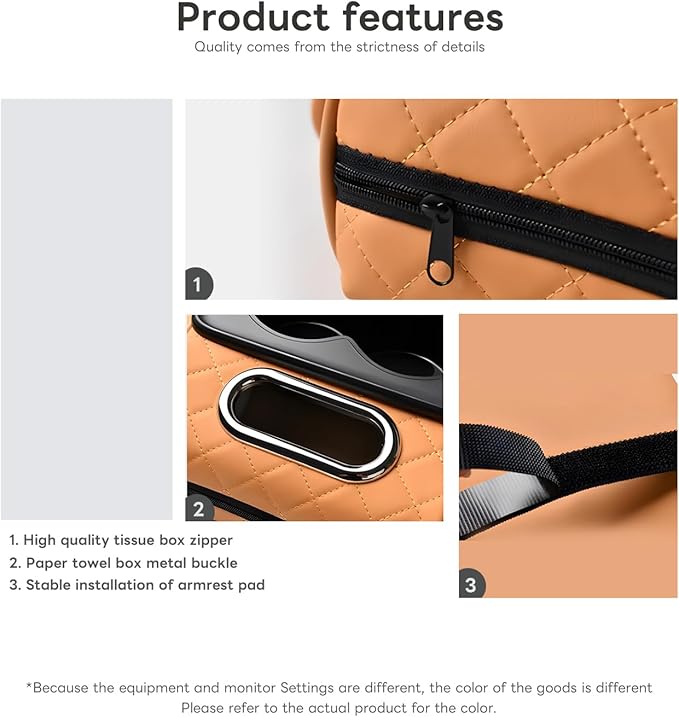 Civenhhd Car Armrest Pad, Universal Armrest Cushion Pad, Leather Armrest Box Pad