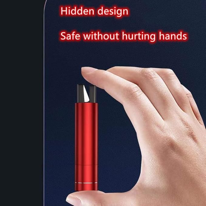 HHXS Car Window Breaker Seatbelt Cutter Tool, Safe Hammer Glass Breaker Under Water Safety Hammer Emergency Escape Glass Breaker Life Hammer for Car (4 Pcs, Black)